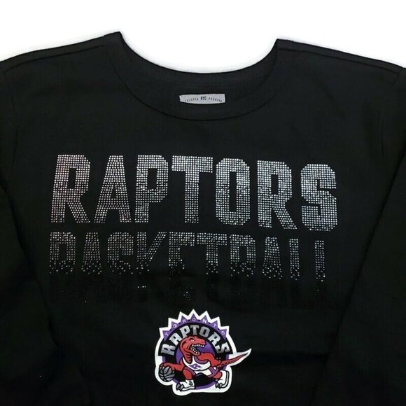 NBA Toronto Raptors Showtime Pull Over Sweater Womens Size XL GIII 4 Her Black - Picture 2 of 6